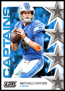 Matthew Stafford 2019 Score Captains Series Mint Card #C-24