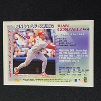 Juan Gonzalez 1997 Topps Season's Best Kings of Swing Series Mint Card #SB13
