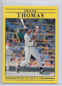 Frank Thomas 1991 Fleer Series Mint Card #138