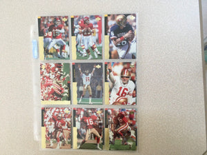 Joe Montana 1995 Upper Deck Official Career Complete Set