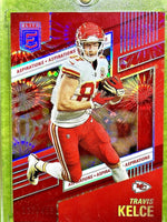 Travis Kelce 2022 Panini Donruss Elite Red Series Mint Card #91  Only 499 Made
