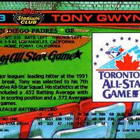 Tony Gwynn 1991 Topps Stadium Club Dome Series Mint Card #73