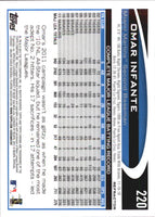 Omar Infante 2012 Topps Chrome X-Fractor Refractor Series Mint Card #220
