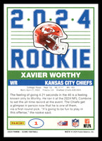 Xavier Worthy  2024 Score Protential Series Mint Card #15

