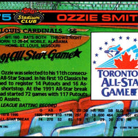 Ozzie Smith 1991 Topps Stadium Club Dome Series Mint Card #175