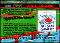 Will Clark 1991 Topps Stadium Club Dome Series Mint Card #28
