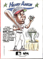 Henry Aaron 1990 Collect-A-Book Series Mint Card
