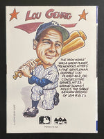 Lou Gehrig 1990 Collect-A-Book Series Mint Card
