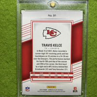 Travis Kelce 2022 Panini Donruss Elite Red Series Mint Card #91  Only 499 Made