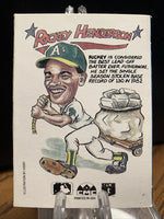 Rickey Henderson 1990 Collect-A-Book Series Mint Card
