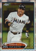 Omar Infante 2012 Topps Chrome X-Fractor Refractor Series Mint Card #220
