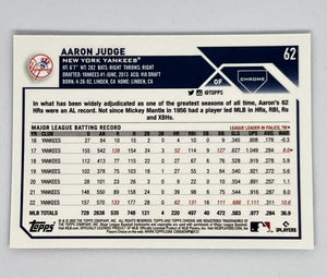 Aaron Judge 2023 Topps CHROME Mint Card #62