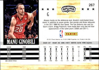 Manu Ginobili 2011 2012 Hoops Series Mint Card #267
