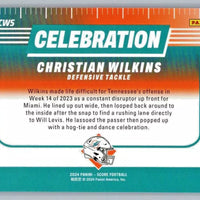 Christian Wilkins 2024 Score Celebration Series Mint Card #C-CWS