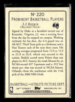 J.J. Redick 2006 2007 Topps Turkey Red Series Mint Rookie Card #220
