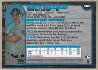 Matt Holliday 2013 Bowman Blue Sapphire Refractor Rookie Reprint Series Mint Card #400
