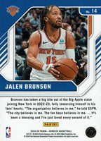 Jalen Brunson 2024 2025 Panini Donruss Franchise Features Series Mint Card #14
