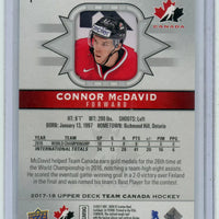 Connor McDavid 2017 2018 Upper Deck Team Canada Series Mint Card #1