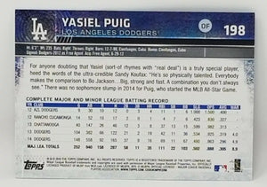 Yasiel Puig 2015 Topps Opening Day Series Mint Card #198