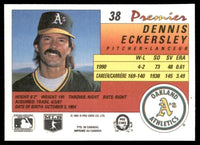 Dennis Eckersley 1991 O-Pee-Chee Premier Series Mint Card #38
