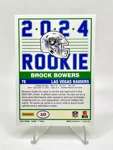 Brock Bowers 2024 Panini Score 1989 Throwback Series Mint Rookie Card #10