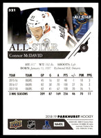Connor McDavid 2018 2019 Parkhurst All-Star Parkhurst Card #321
