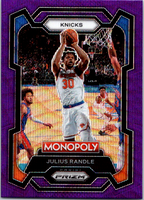 Julius Randle 2023 2024 Panini Prizm Monopoly Purple Wave Series Mint Card #58
