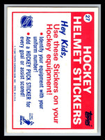 New Jersey Devils 1985 1986 Topps Sticker #27
