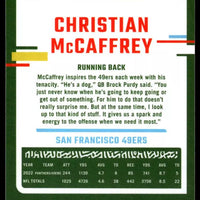 Christian McCaffrey 2023 Panini Donruss Optic Series Mint Card #169