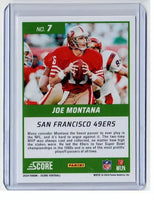 Joe Montana 2024 Score First Ballot Series Mint Card #7
