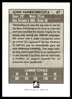 John Vanbiesbrouck 2008 2009 In The Game Between Pipes Series Card #87
