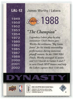 James Worthy 2008 2009 Upper Deck Dynasty Series Card #LAL-12
