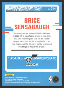 Brice Sensabaugh 2023 2024 Donruss Rated Rookie Series Mint Card #214