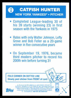 Catfish Hunter 2012 Topps Archives 1977 Cloth Sticker Series Mint Card #77C-CH
