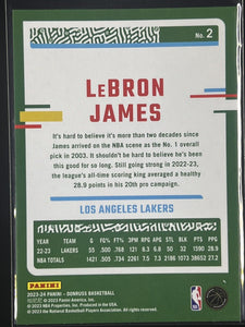 LeBron James 2023 2024 Panini Donruss Press Proof Series Mint Card #2