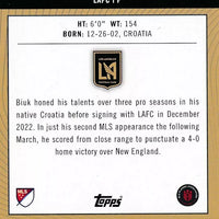 Stipe Biuk 2023 Topps MLS Pitch Prodigies Series Mint Card #6