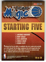 Anfernee Hardaway 1996 1997 Hoops Starting Five Series Mint Card #19
