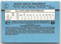 Rickey Henderson 1991 Donruss Series Mint Card #53
