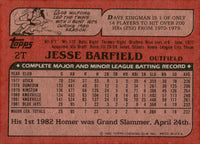 Jesse Barfield 1982 Topps Traded Series Card #2T
