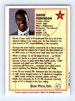 David Robinson 1990 1991 Star Pics Series Mint Card #2
