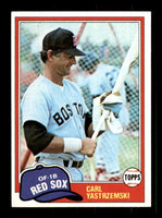 Carl Yastrzemski 1981 Topps Series Mint Card #110
