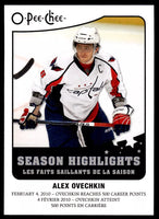 Alexander Ovechkin 2010 2011 O-Pee-Chee Season Highlights Series Mint Card #SH-12
