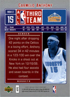 Carmelo Anthony 2007 2008 Upper Deck First Edition All-NBA Series Mint Card #12
