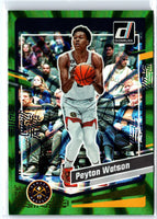 Peyton Watson 2023 2024 Donruss Green Laser Series Mint Card #26
