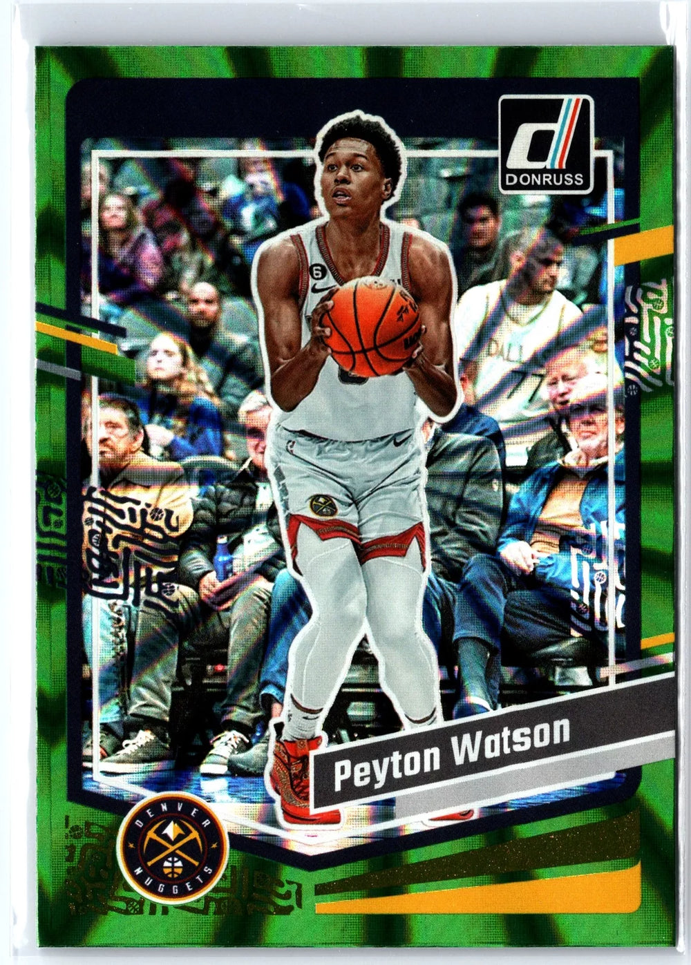 Peyton Watson 2023 2024 Donruss Green Laser Series Mint Card #26