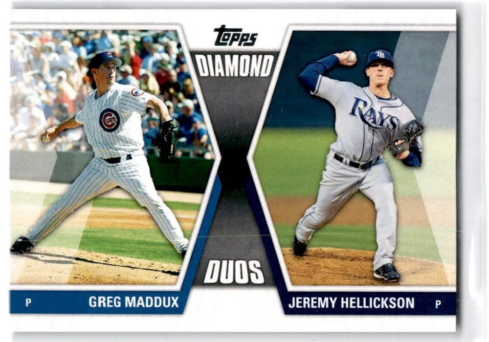 Greg Maddux and Jeremy Hellickson 2011 Topps Diamond Duos Series Mint Card  #DD-MH