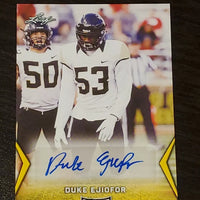 Duke Ejiofor 2018 Leaf Draft Gold AUTOGRAPH Series Mint Rookie Card #BA-DEI