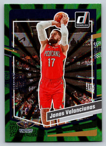 Jonas Valanciunas 2023 2024 Donruss Green Laser Series Mint Card #180