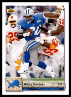 Barry Sanders 1992 Upper Deck Season Leaders Series Mint Card #155
