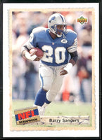 Barry Sanders 1992 Upper Deck Series Mint Card #511
